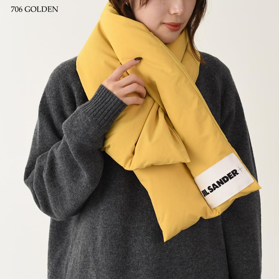 JIL SANDER（ジルサンダー） ダウン マフラー ダウンスカーフ ロゴ