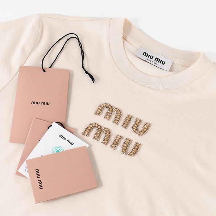 miu miu（ミュウミュウ） トップス ジャージー Tシャツ MJN499 1585