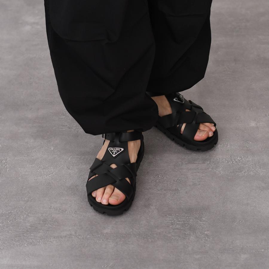 PRADA（プラダ） サンダル 靴 シューズ ラバー クロスサンダル 2X3118
