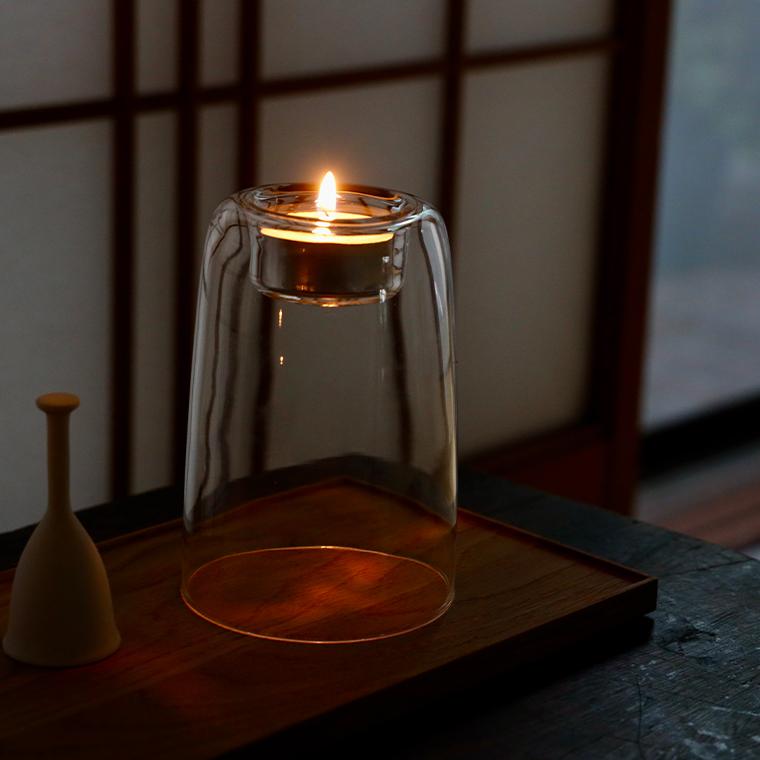 キャンドルホルダー Glass Candle Holder 120mm ガラス おしゃれ 家