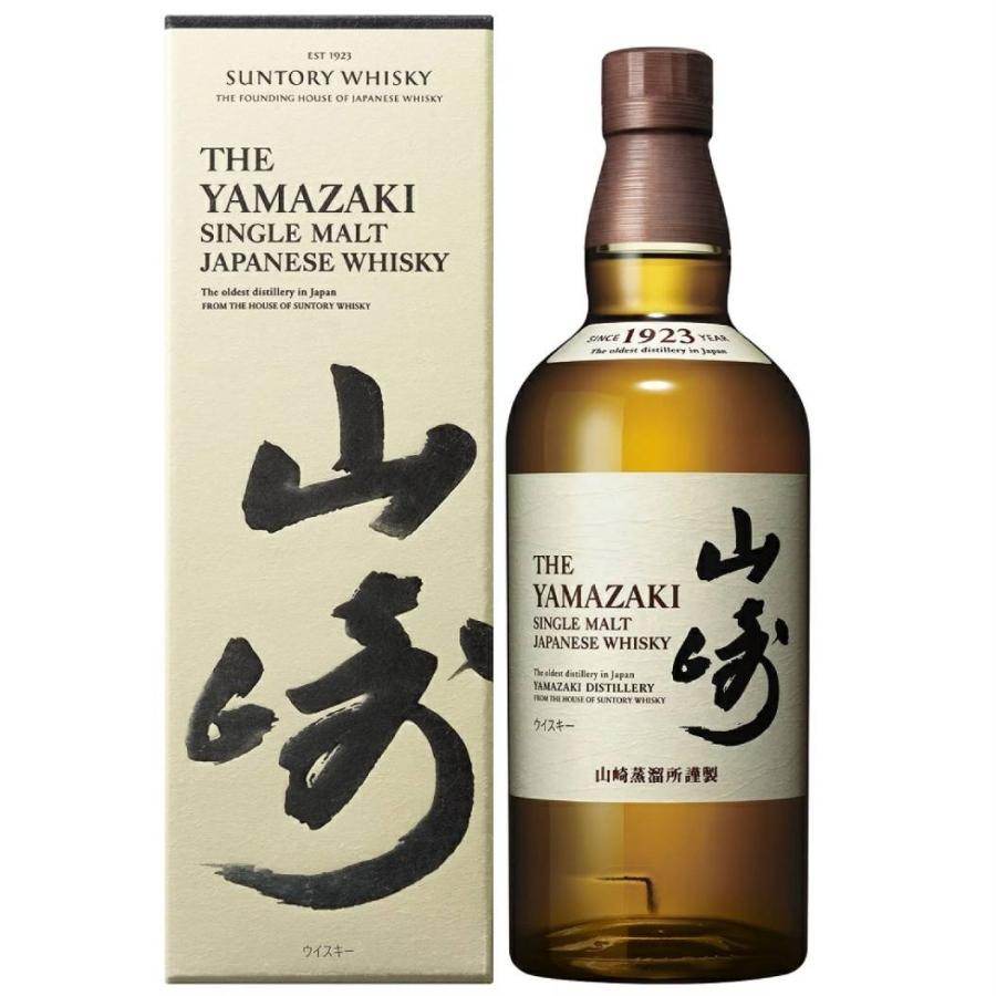 サントリー シングルモルトウイスキー 山崎 700ml 43度 箱付き : 小山