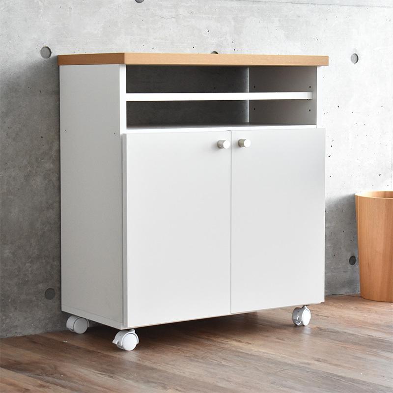 キッチンカウンター キッチンワゴン 幅60cm ホワイト 白 ナチュラル