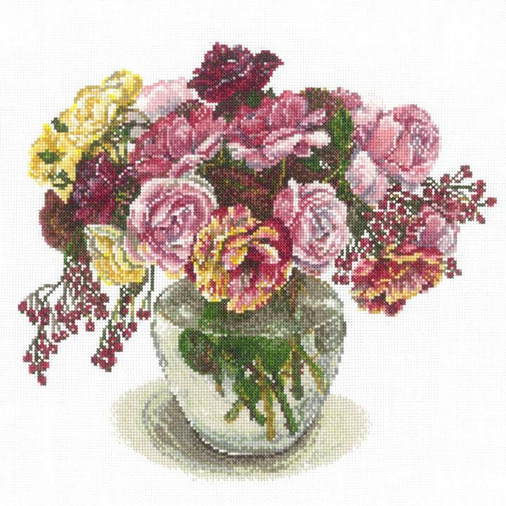 ルシアン（LECIEN） 刺繍 COSMO Fujico collection マルチローズの