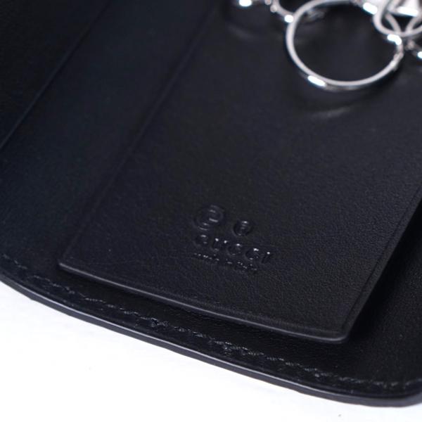 GUCCI（グッチ） キーケース マイクロ GGシマ 6連 ブラック 新品