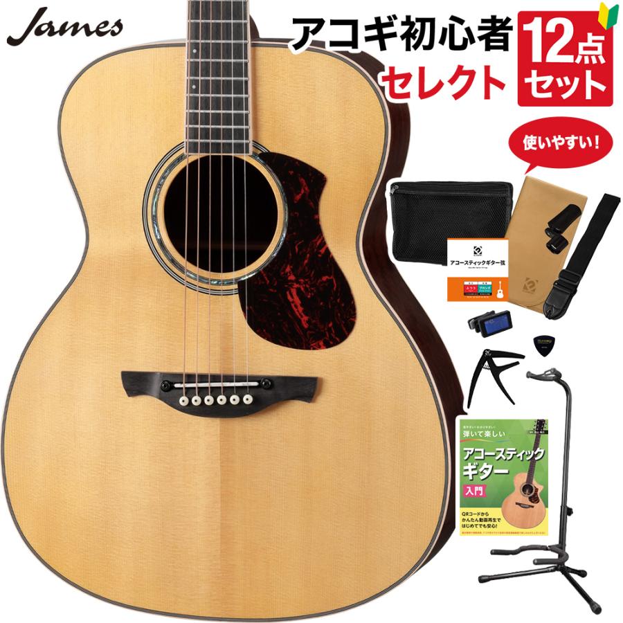 ジェームス（James） J-500S VNT アコースティックギター 教本付き