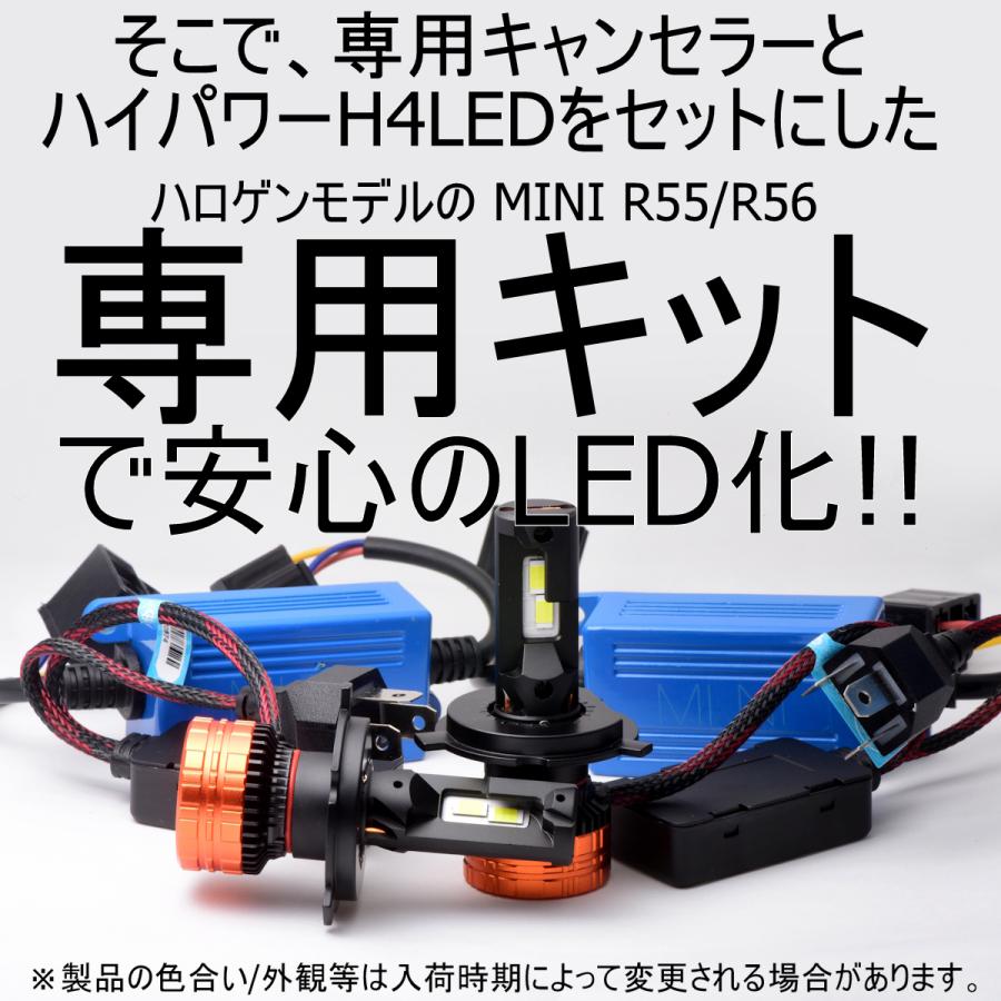 送料無料 BMW MINI R55/R56/R57 【ハロゲンH4モデル専用】 LEDヘッド