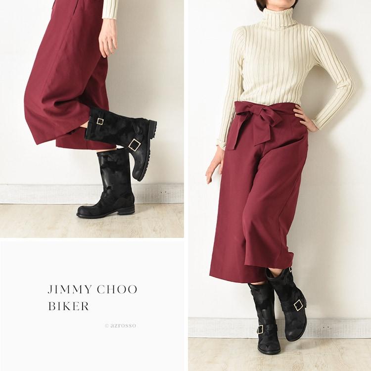 JIMMY CHOO（ジミーチュウ） ショートブーツ スエード エンジニア
