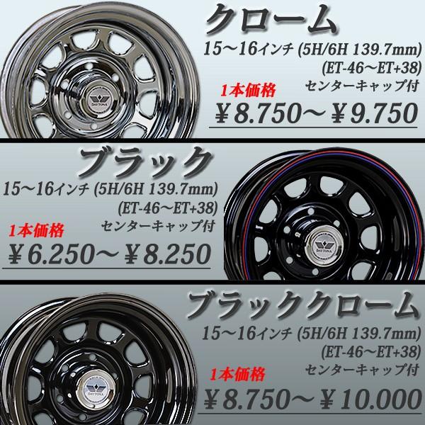 4×4車用 SST デイトナ クロームメッキ スチールホイール 15×10J