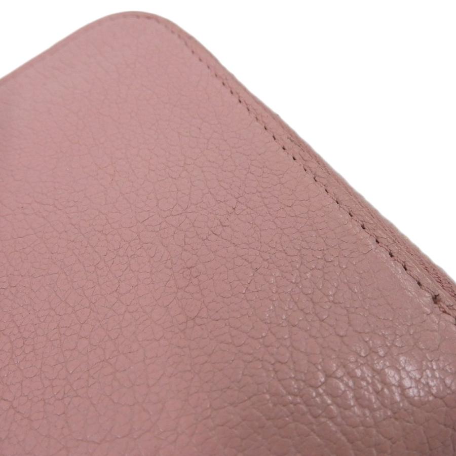 miu miu（ミュウミュウ） リボン ラウンドファスナー長財布 レザー