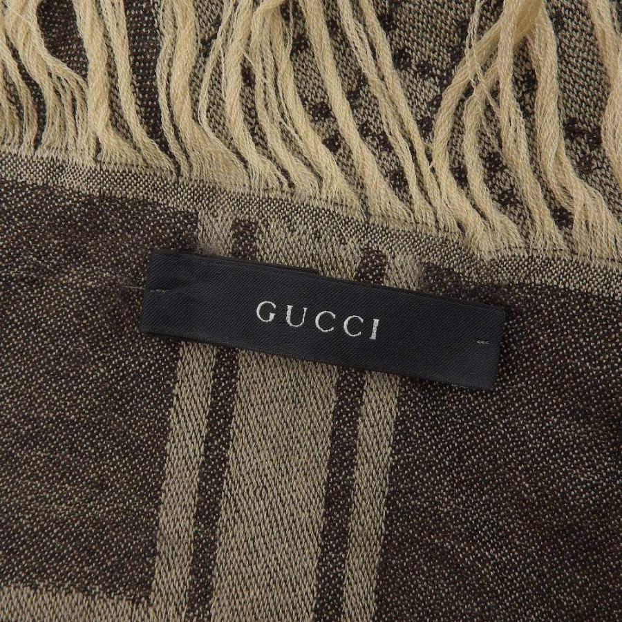 GUCCI（グッチ） GUCCI GG柄 ストール コットン100% フォックスファー