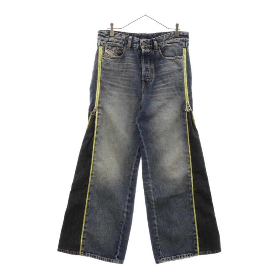 DIESEL（ディーゼル） D-Rise-Zip サイドジップ ワイドデニムパンツ