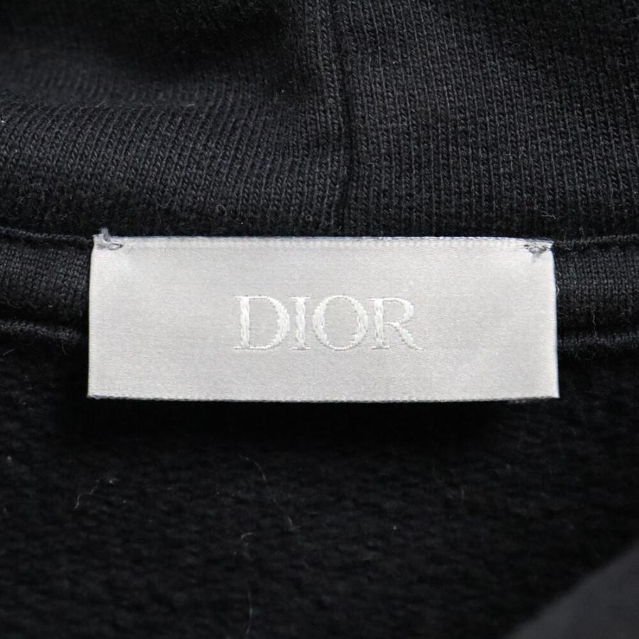 DIOR ディオール JARDIN フラワー刺繍 プルオーバーパーカー ブラック