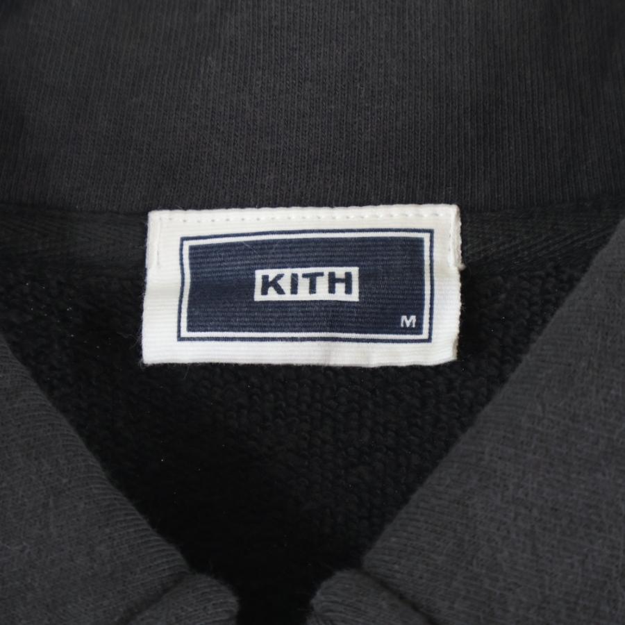 KITH（キス） Quarter Zip Popover Sweatshirt ロゴ刺繍 襟付きハーフ