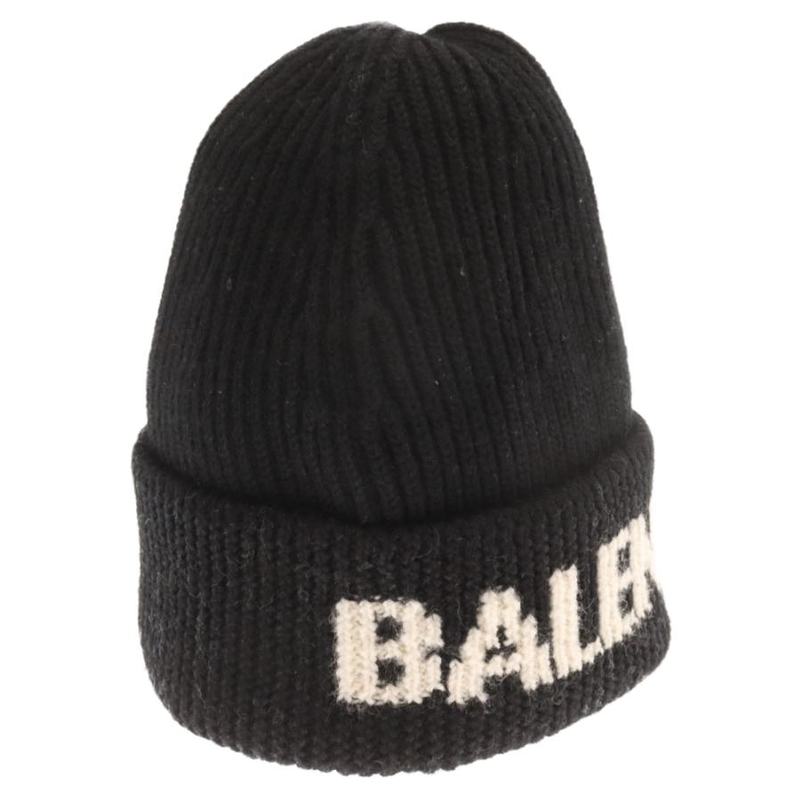 BALENCIAGA（バレンシアガ） 21AW Black Logo Jacquard Beanie ロゴ