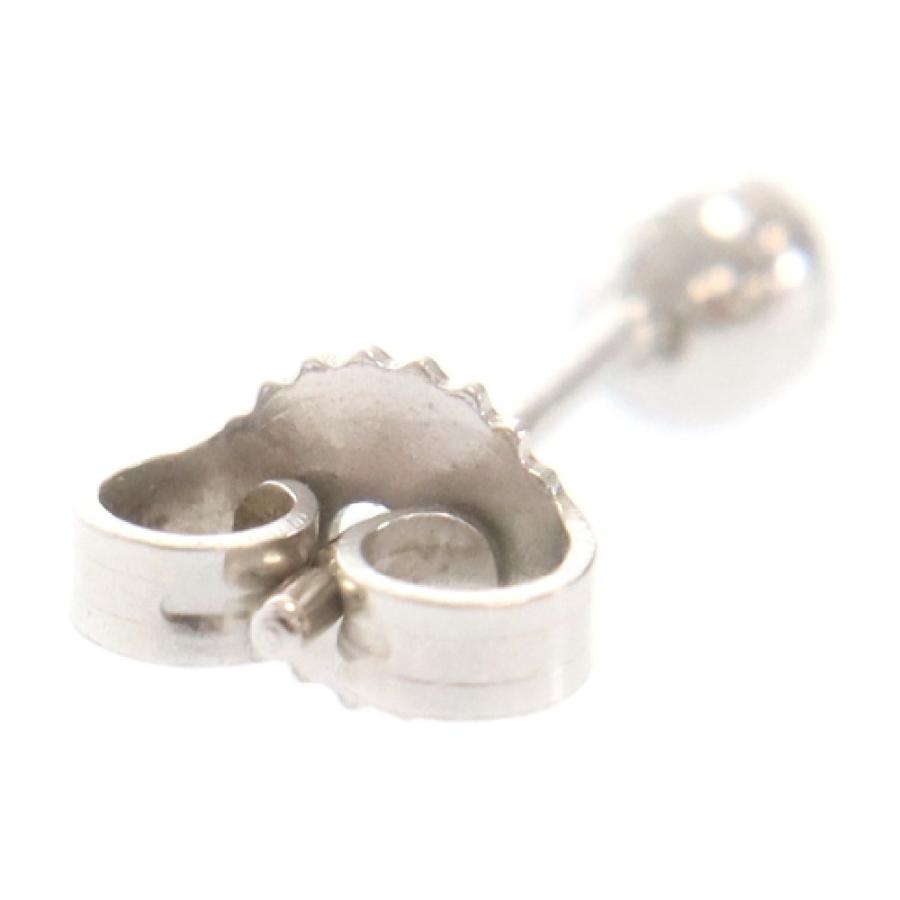 CHROME HEARTS（クロムハーツ） 18KWG MINI CROSS BALL STUD/ホワイト