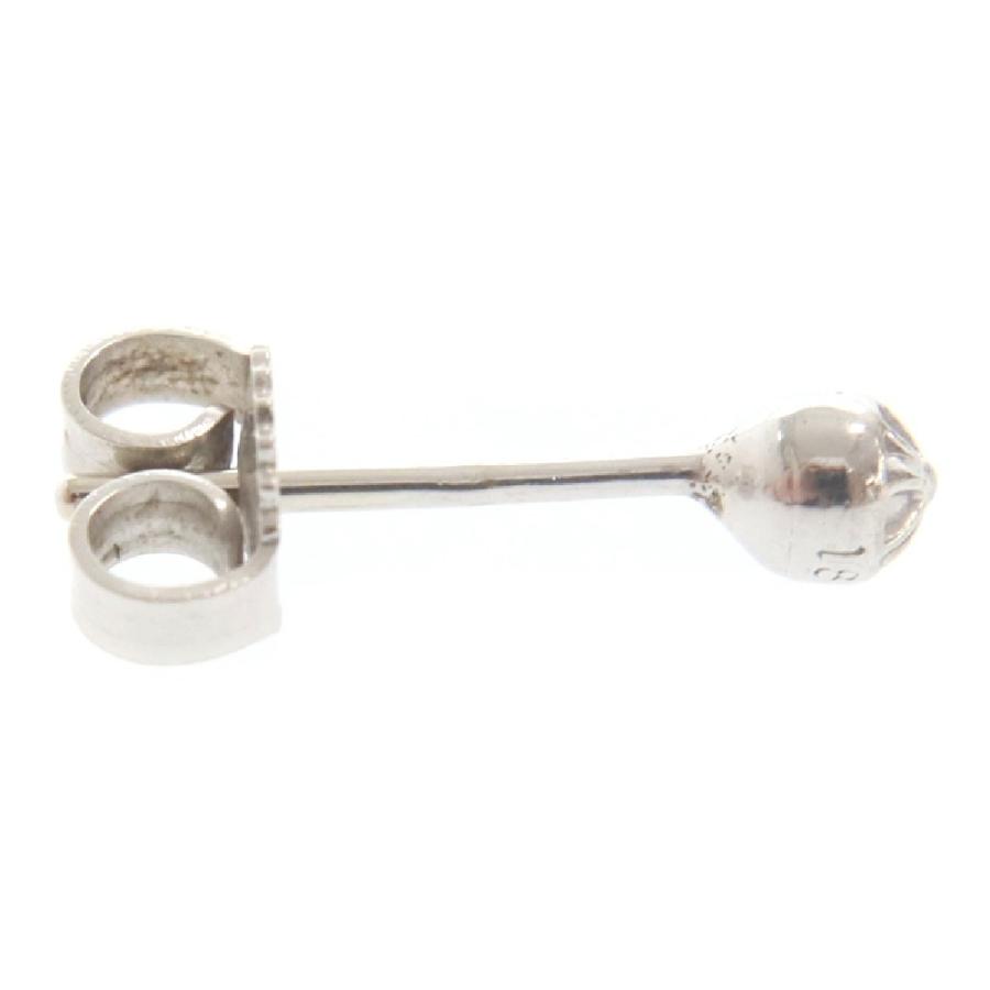 CHROME HEARTS（クロムハーツ） 18KWG MINI CROSS BALL STUD/ホワイト