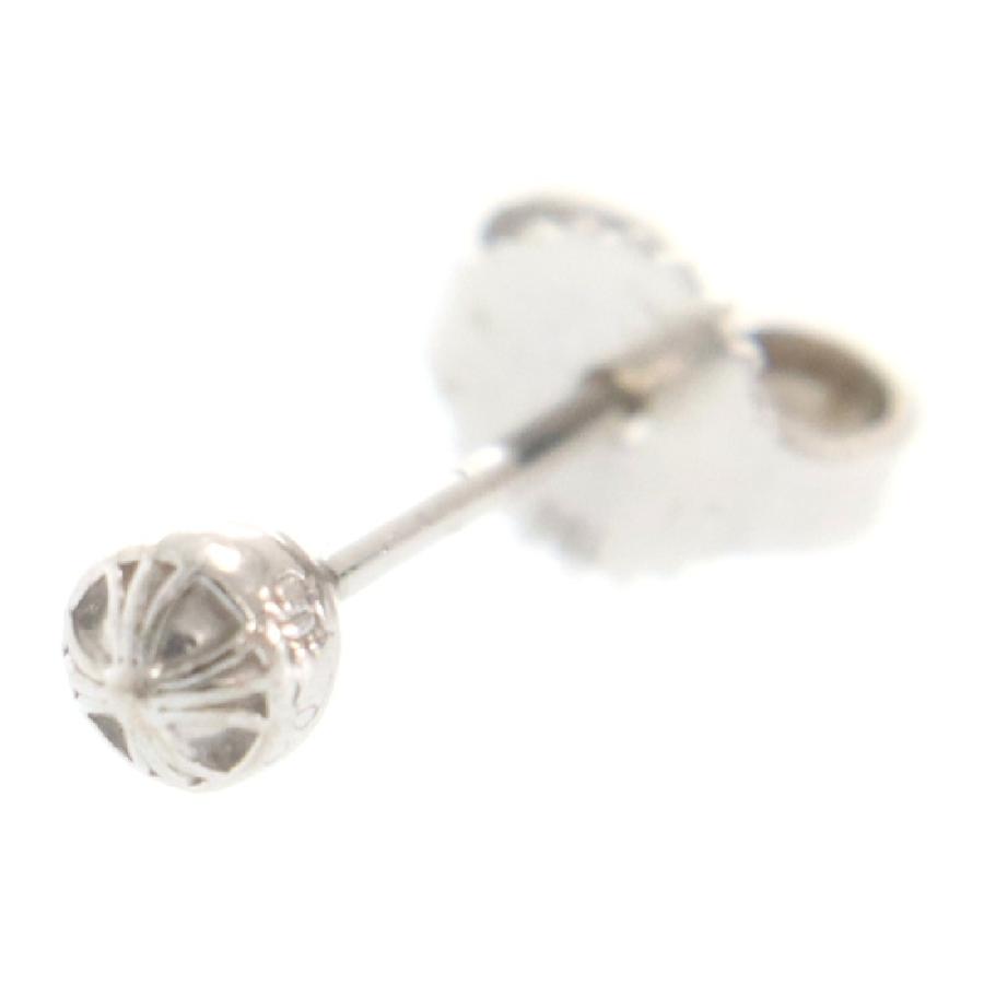 CHROME HEARTS（クロムハーツ） 18KWG MINI CROSS BALL STUD/ホワイト