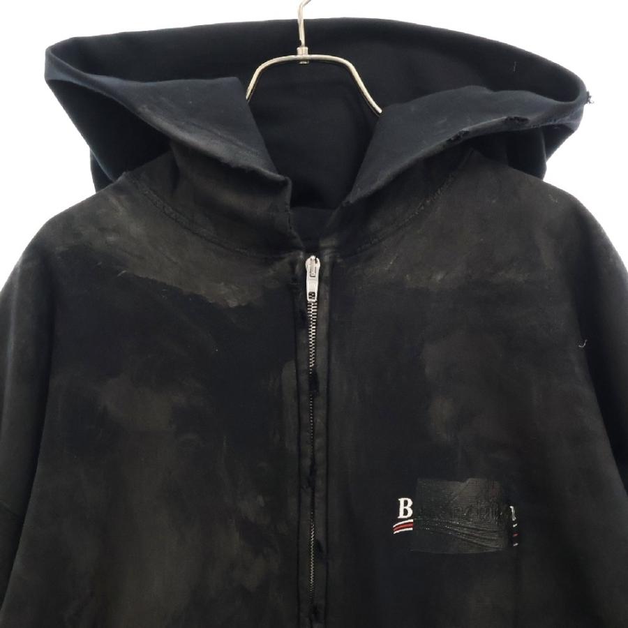 BALENCIAGA（バレンシアガ） キャンペーンロゴ ダメージ加工ジップ