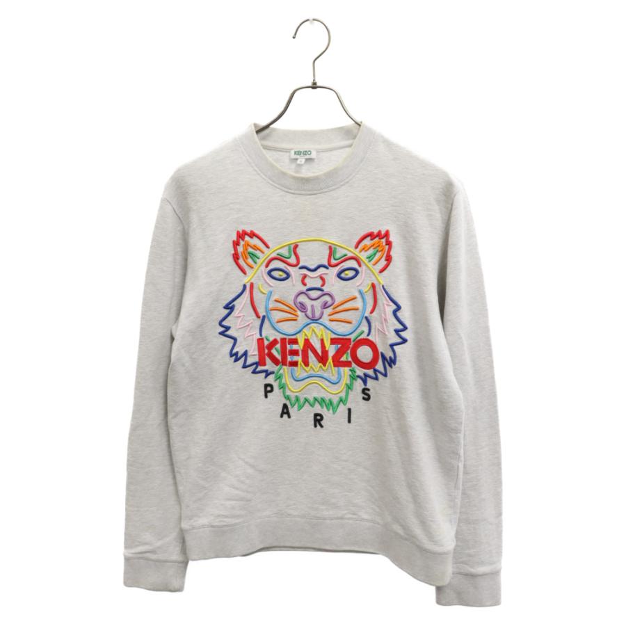 KENZO（ケンゾー） タイガーロゴ刺繍 クルーネックスウェット