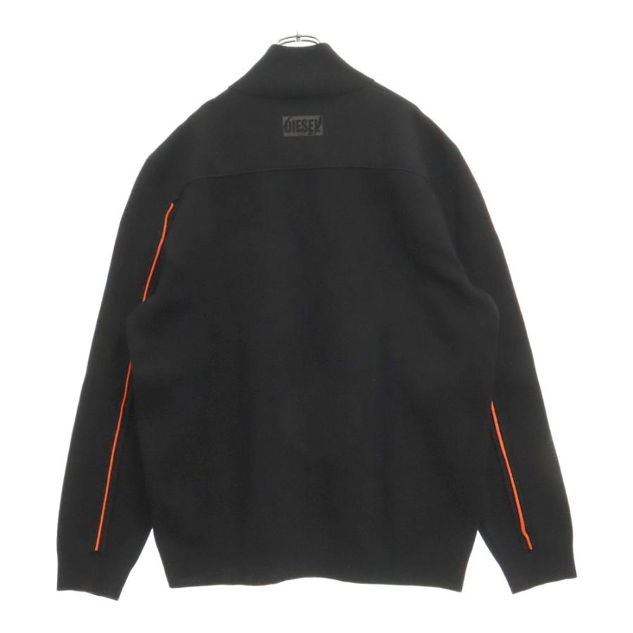 DIESEL（ディーゼル） ドライバーズ ジップアップニット ブラック