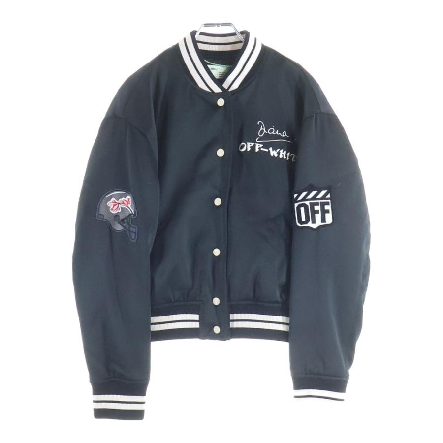 OFF-WHITE オフホワイト 18SS Varsity Bomber Jacket ロゴ刺繍