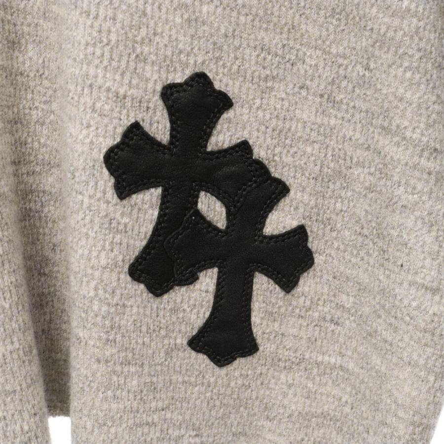 CHROME HEARTS（クロムハーツ） Y Not Crewneck SWEAT レザークロス