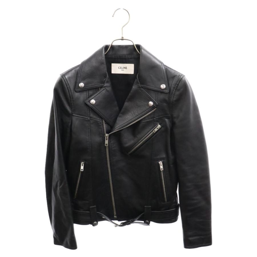 CELINE（セリーヌ） 19AW CALFSKIN BIKER JACKET カーフスキンレザー