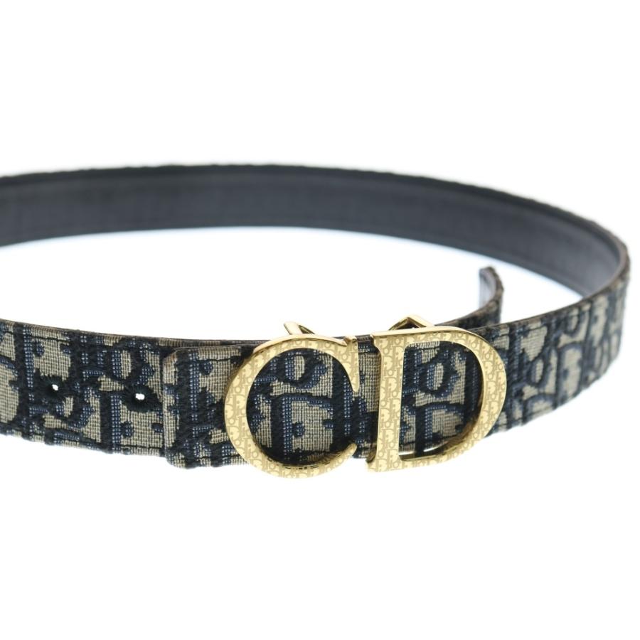DIOR ディオール CD Icon Oblique Jacquard Leather Belt CDアイコン
