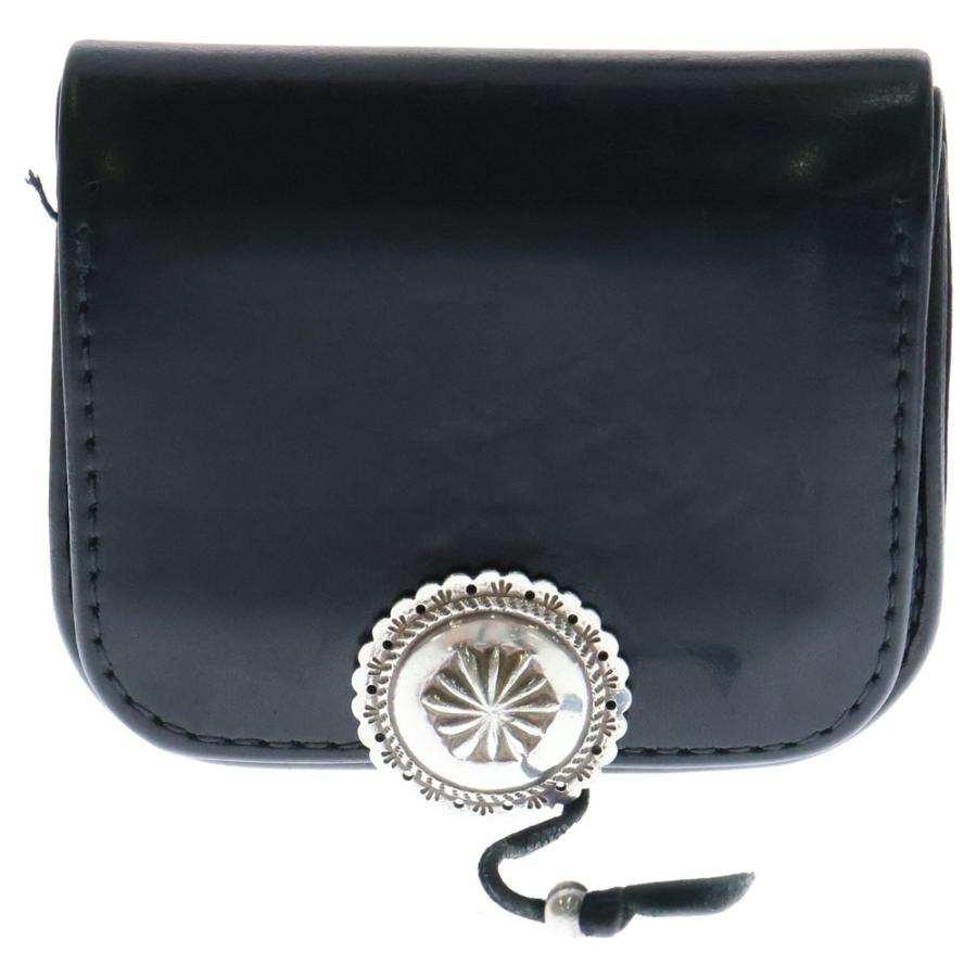 goro's（ゴローズ） シルバーコンチョ 角型小銭入れ 黒 ブラック