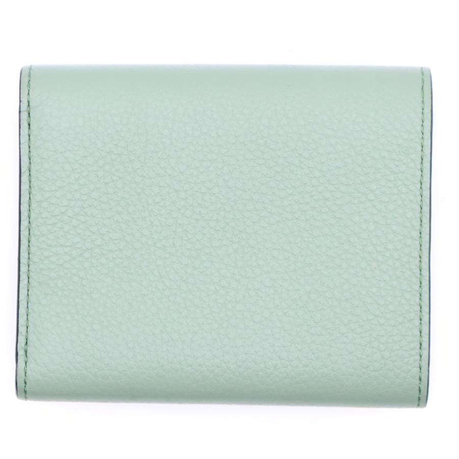 LOEWE（ロエベ） トライフォールド 三つ折り財布 グリーン×ブラウン