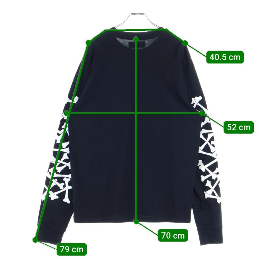 AMIRI（アミリ） BONES STACKED LONG SLEEVE TEE ボーン スタック ロゴ