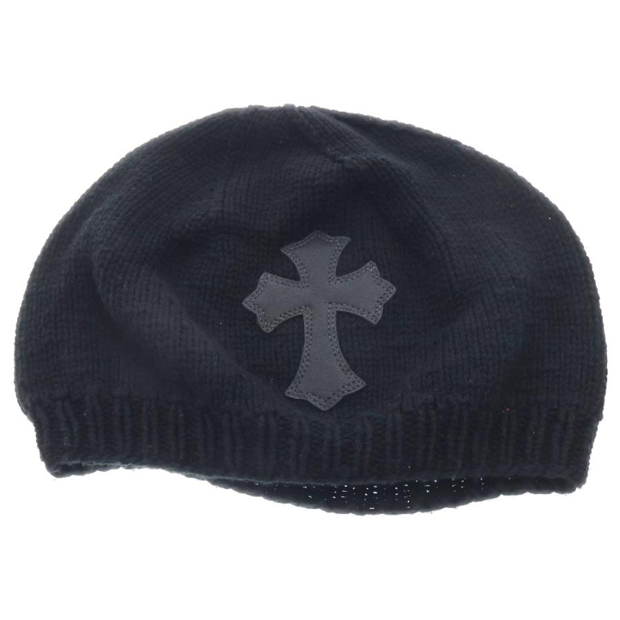 CHROME HEARTS（クロムハーツ） BEANIE CASH レザーパッチビーニー