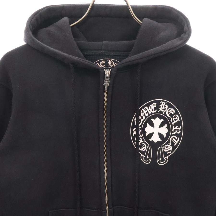 CHROME HEARTS（クロムハーツ） SWTSHRT HD ZIP バックプリント 裏地
