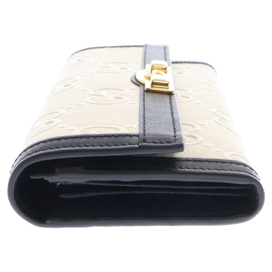 GUCCI（グッチ） GG 二つ折り長財布 ロングウォレット ブラック