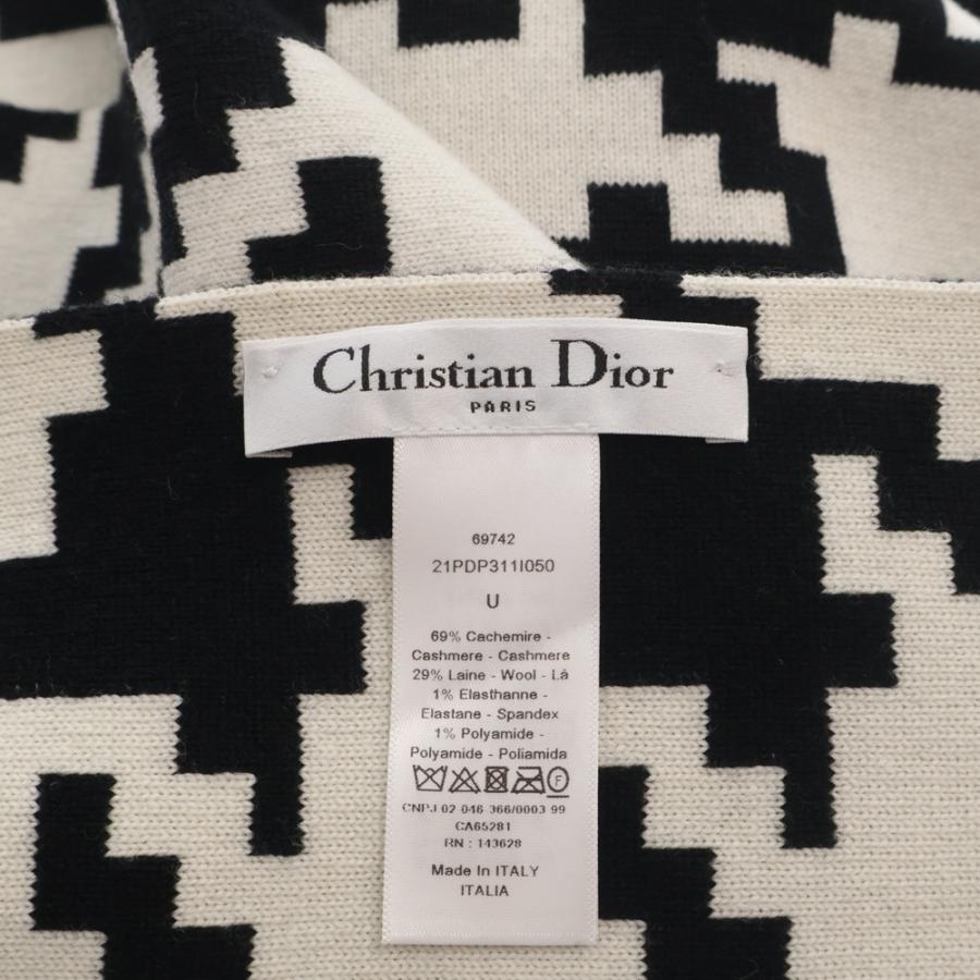Christian Dior（クリスチャン・ディオール） デジタル千鳥柄 カシミア