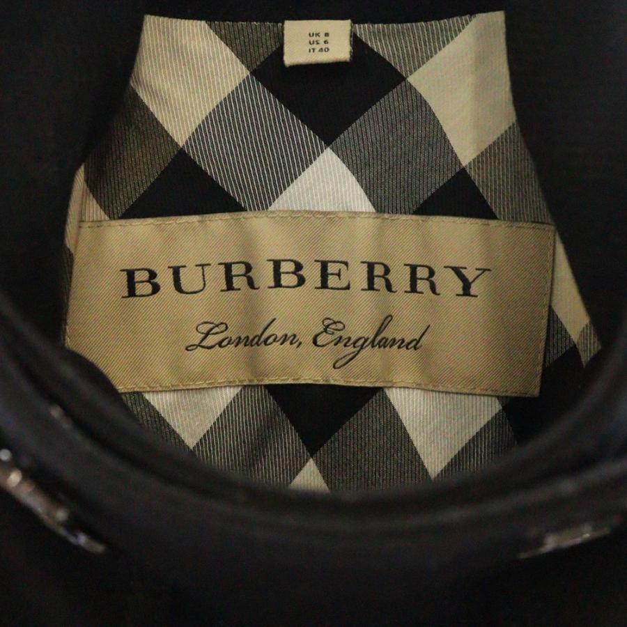BURBERRY（バーバリー） ウール ダブルブレスト ピーコート ブラック