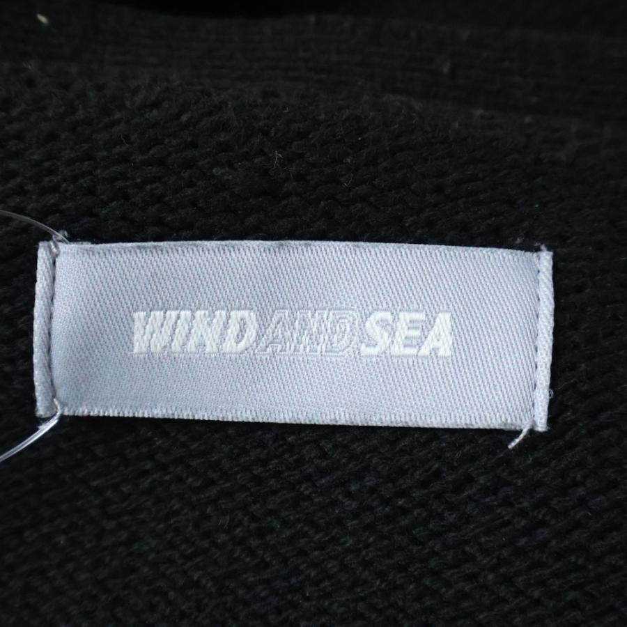 WIND AND SEA（ウィンダンシー） LIGHT KNIT CARDIGAN SEAロゴ ミドル