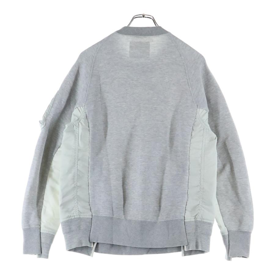 sacai（サカイ） 22AW Sponge Sweat × MA-1 Pullover ドッキング