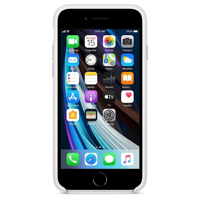 Apple 純正 iPhone SE 第2世代 | 8 7 シリコンケース ホワイト 白
