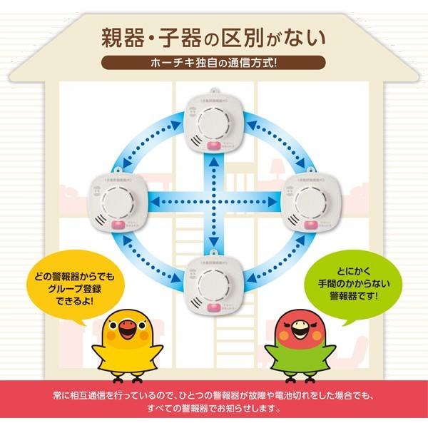 ホーチキ 火災報知器 煙式 3台セット 複数台無線連動型 火災警報器