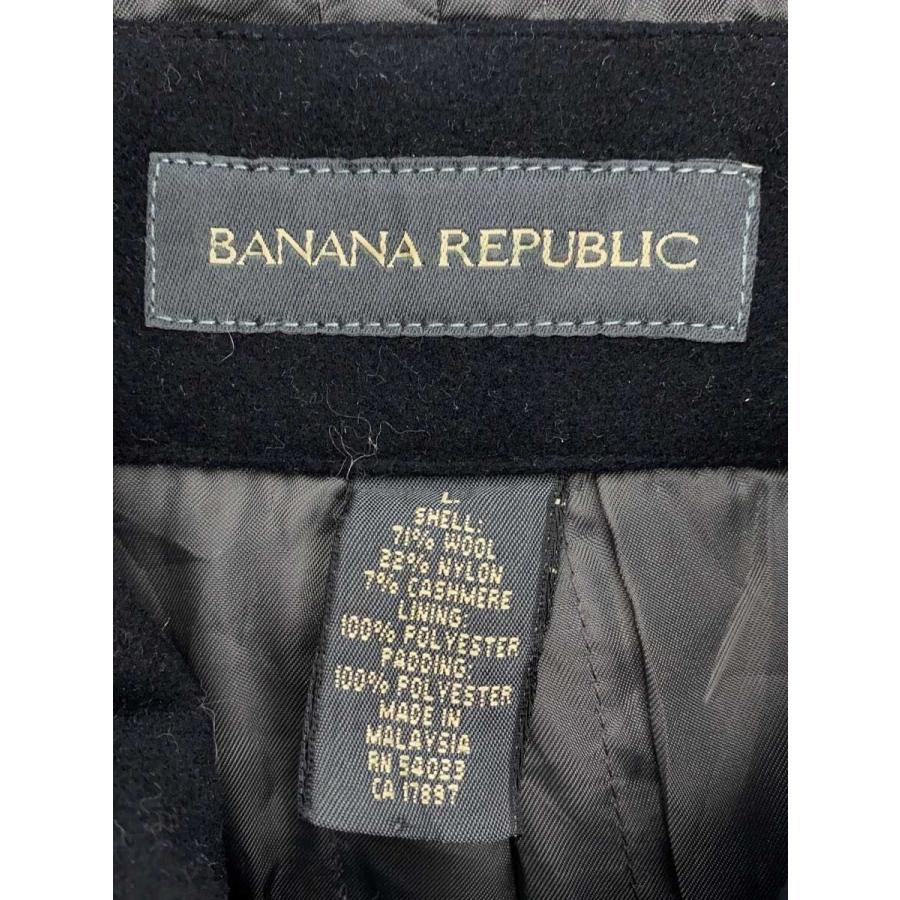 BANANA REPUBLIC◇ステンカラーコート/L/ウール/BLK// : セカンド