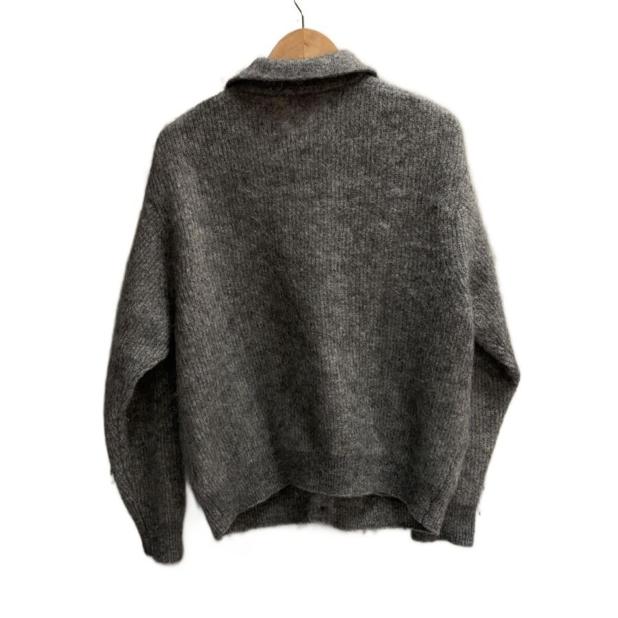 crepuscule◇Mohair polo cardigan/1/モヘア/GRY/2503-044