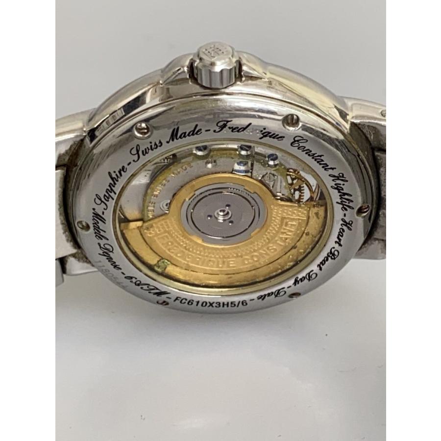 FREDERIQUE CONSTANT◇自動巻き腕時計/アナログ/ステンレス/BLK/SLV/FC