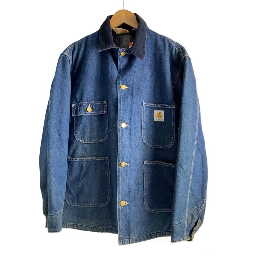 Carhartt◇カバーオール/40/デニム/インディゴ/チョアコート/星タグ