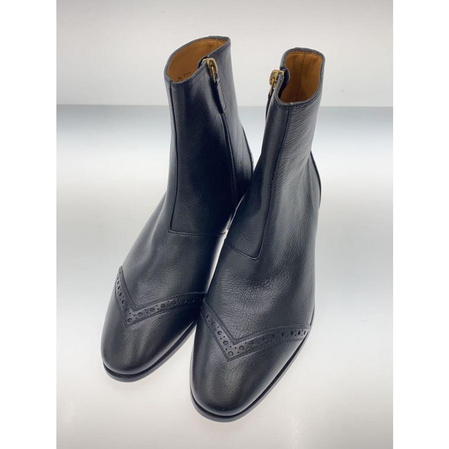 GUCCI◇サイドゴアブーツ/US5.5/BLK/レザー/750322 : セカンド