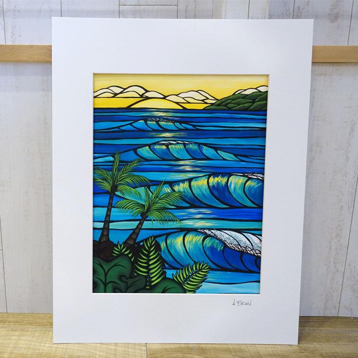 Heather Brown Art Japan ヘザーブラウン Sunset Swell Print MATTED