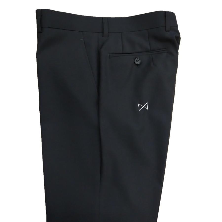 B級品 サイズY4黒無地 スリム2つボタンノ―タックスーツ 春夏