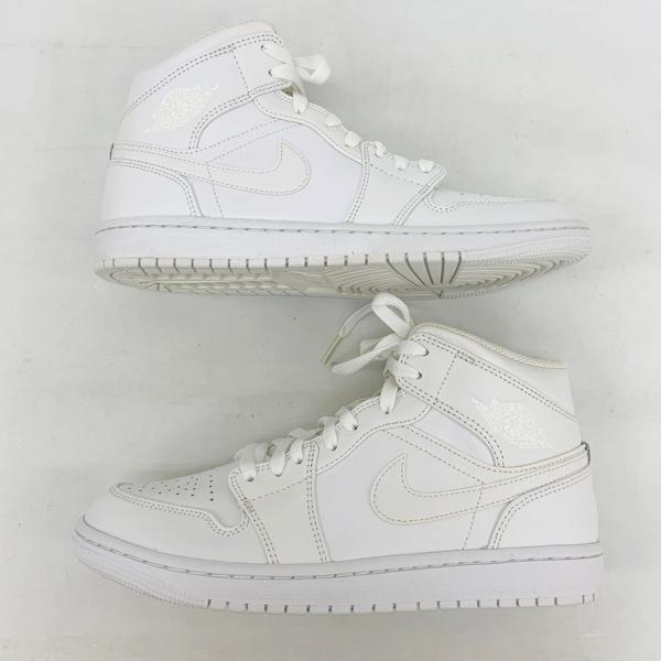 NIKE（ナイキ） スニーカー シューズ AIR JORDAN 1 MID TRIPLE WHITE