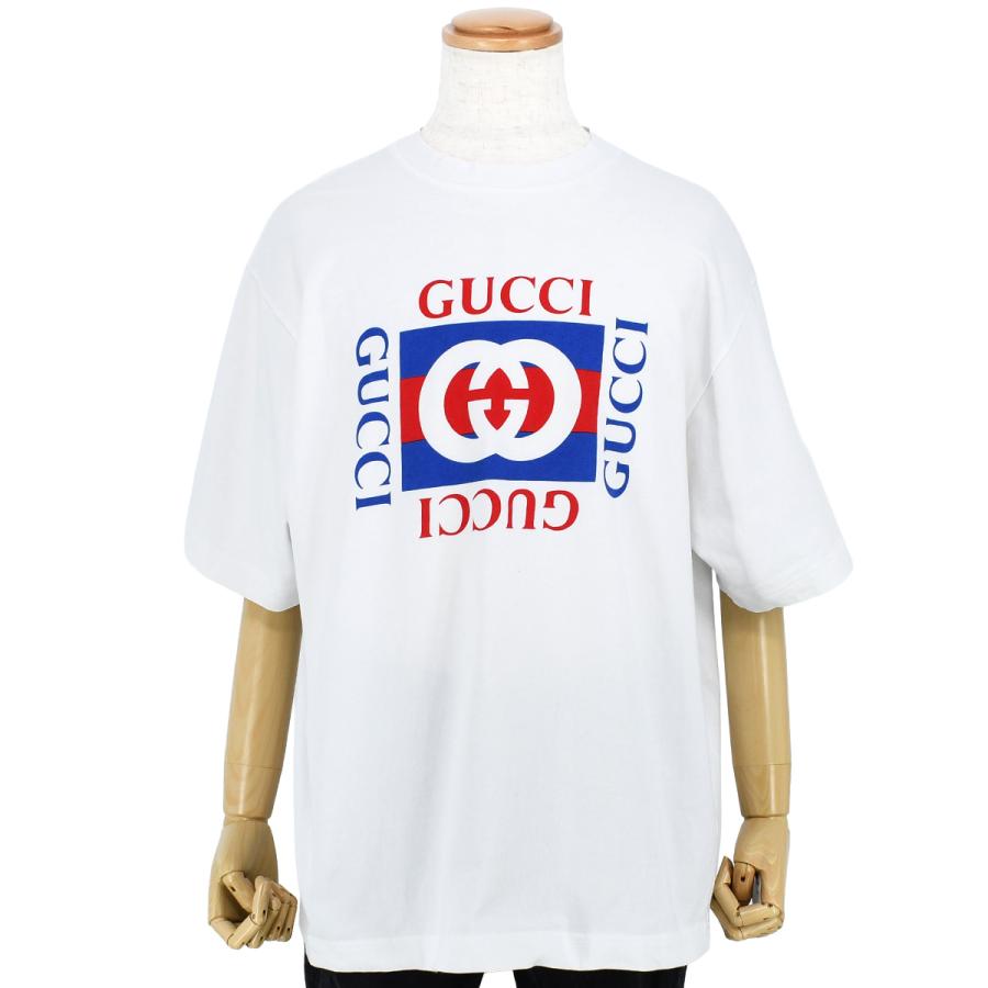 GUCCI（グッチ） ロゴ プリント 半袖 Tシャツ 784361 トップス クルー