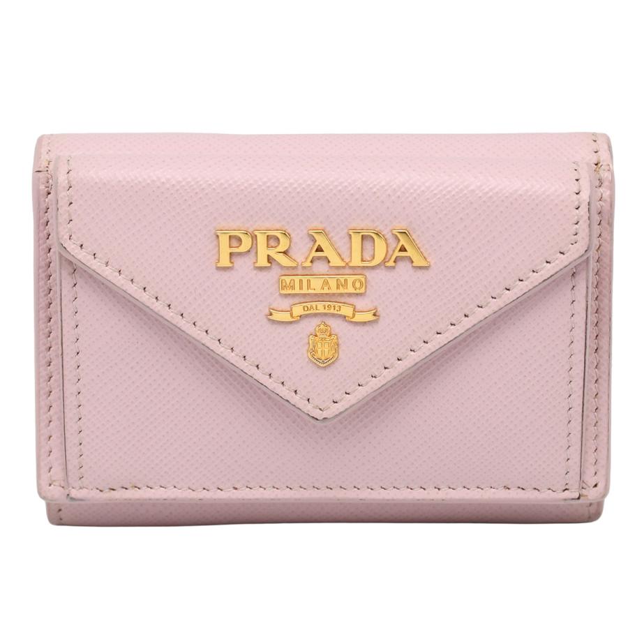 PRADA（プラダ） サフィアーノ 三つ折り コンパクト ウォレット 財布